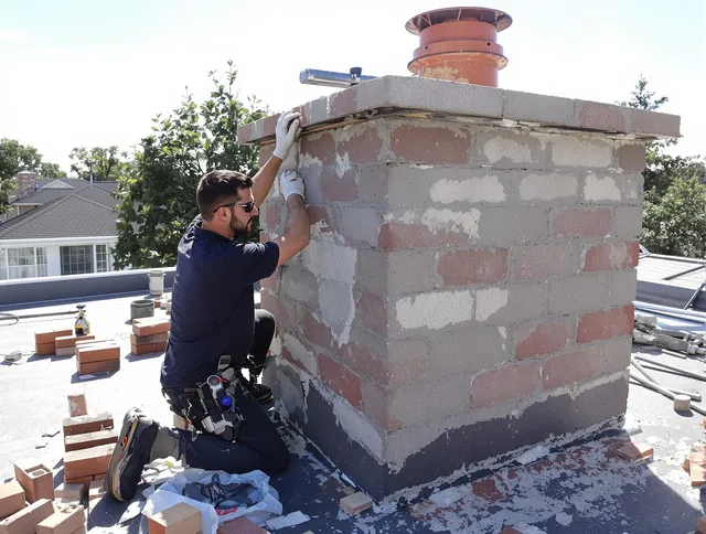 Advanced chimney repair process by Acushnet Chimney Sweep in Acushnet, MA
