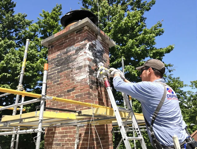 Structural chimney repair by Acushnet Chimney Sweep in Acushnet, MA