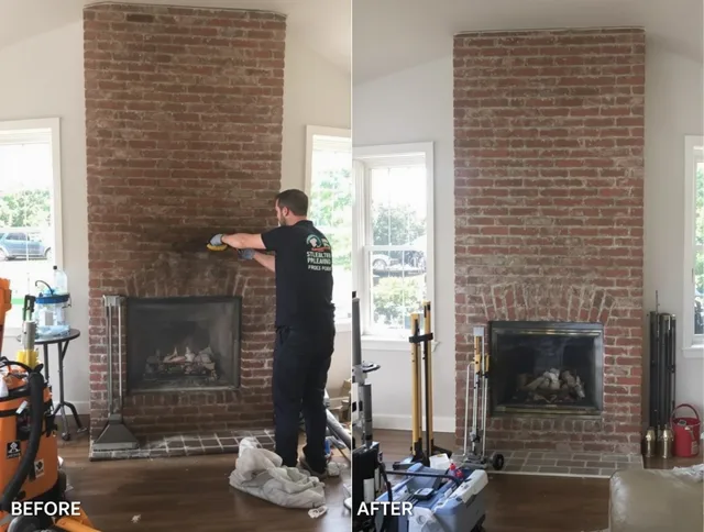 Finished chimney sweeping service by Acushnet Chimney Sweep in Acushnet, MA