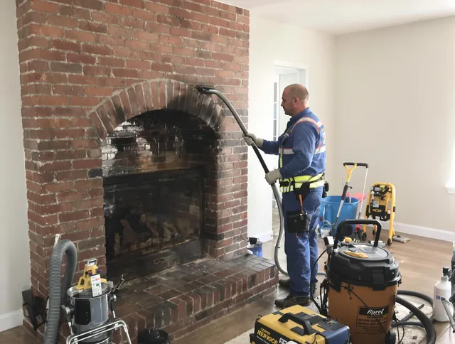 Acushnet Chimney Sweep expert performing detailed chimney sweep in Acushnet, MA
