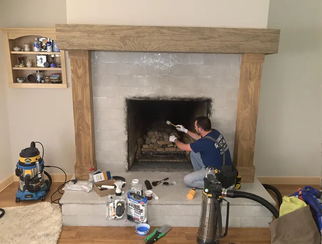 Detailed creosote removal process by Acushnet Chimney Sweep in Acushnet, MA