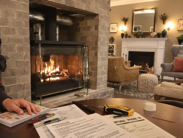 Acushnet Chimney Sweep verifying fireplace safety measures in Acushnet, MA