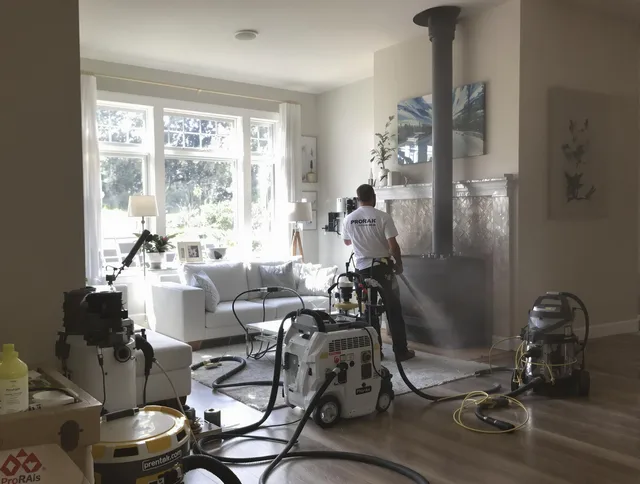 Soot removal service by Acushnet Chimney Sweep for a fireplace in Acushnet, MA